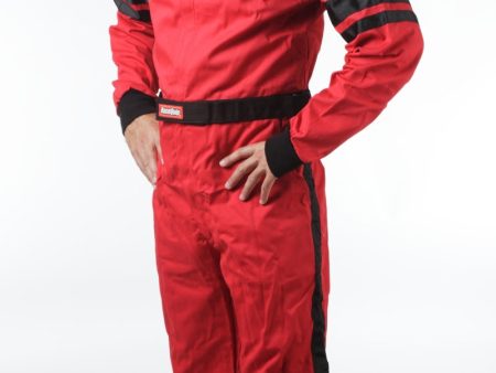 RaceQuip Red SFI-1 1-L Suit - Medium Tall Online now