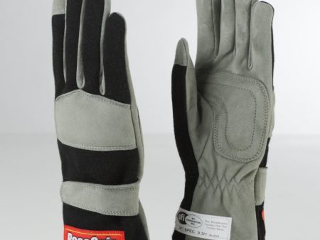 RaceQuip Black 1-Layer SFI-1 Glove - XL For Cheap