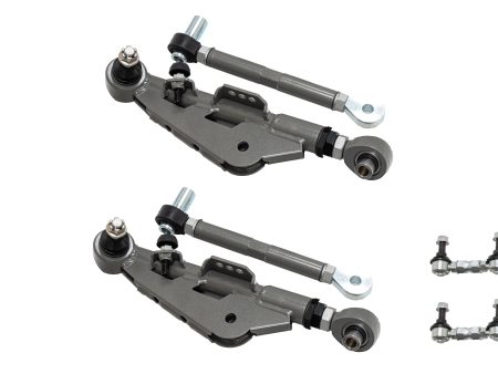 A PEXi - EXV Front Adjustable Lower Control Arm + Stabilizer End Link (Pillow Ball) - Nissan 180SX, 240SX, Silvia S13 Sale