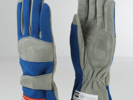 RaceQuip Blue 1-Layer SFI-1 Glove - Small Supply