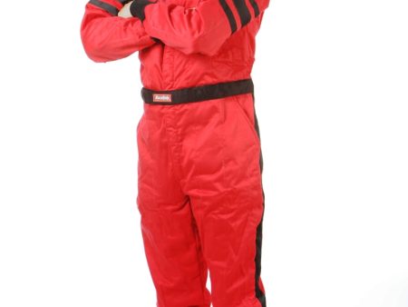 RaceQuip Red SFI-5 Suit - Medium For Sale