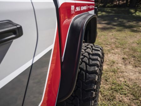 Bushwacker 20-24 Jeep Gladiator Flat Style Flares Rear 2pc - Black Hot on Sale