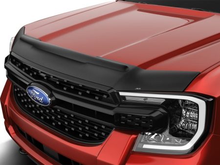 AVS 2024 Ford Ranger Aeroskin II Textured Low Profile Hood Shield - Black For Discount