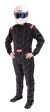 RaceQuip Black Chevron-1 Suit - SFI-1 Mtall For Sale