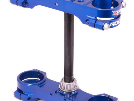 XTrig 03-19 Husqvarna TC 105 85  KTM 85-105 SX ROCS Tech Triple Clamp 14 mm. Offset M12 - Blue For Cheap