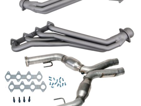 BBK 05-10 Ford Mustang GT 1 5 8 Long Tube Headers w High Flow Catted X-Pipe (Ti Ceramic) Supply