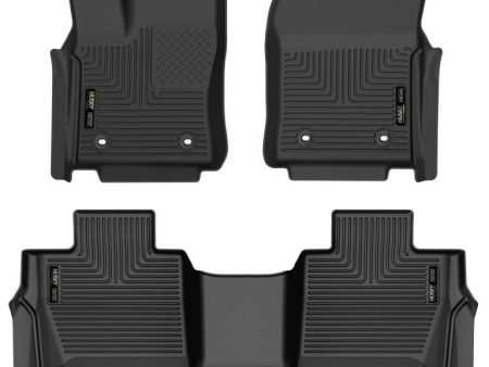 Husky Liners 23-24 Toyota Sequoia WeatherBeater Front & Second Row Floor Liners - Black Online