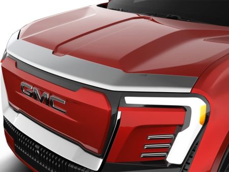 AVS 2024 GMC Sierra EV Aeroskin Low Profile Hood Shield - Chrome Online Sale