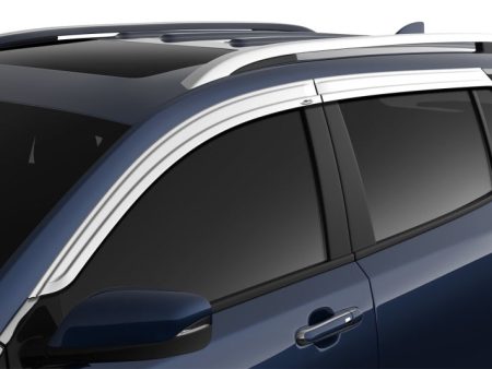 AVS 18-24 GMC Terrain Ventvisor Low Profile Deflectors 4pc - Smoke Chrome Trim Online now