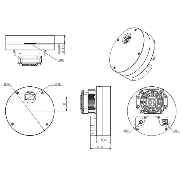 QHYCCD MiniCAM8 C M Cooled Deep Space Camera Online Hot Sale